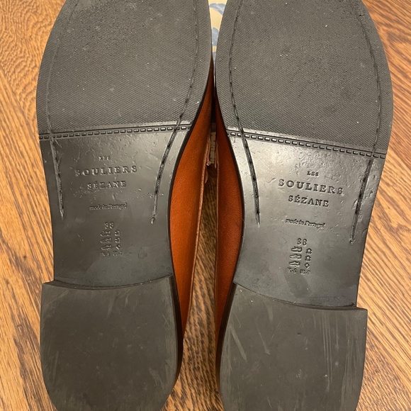 Worn Once- Sezane Vicki Loafers in Camel Leather - Size 38 - Picture 11 of 12